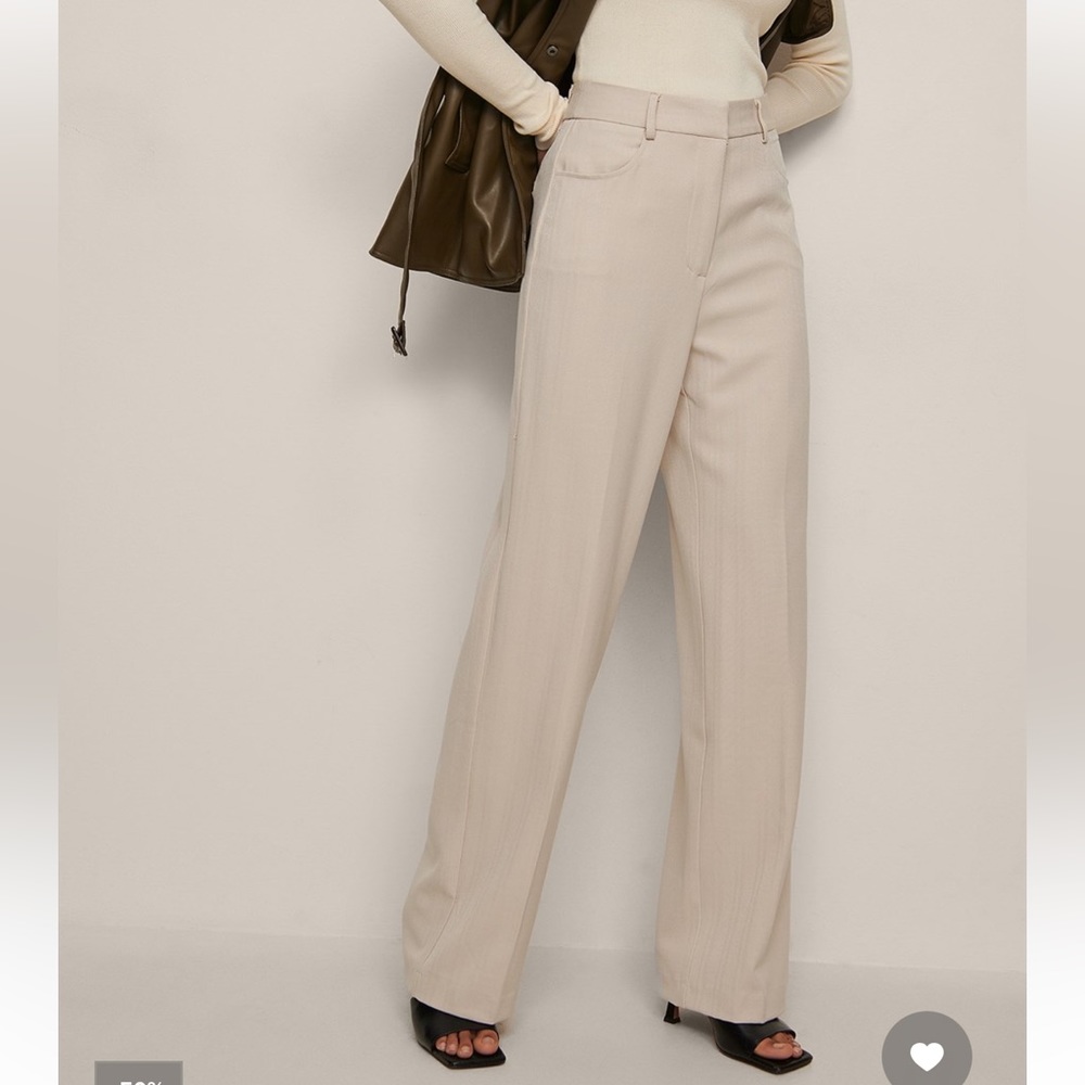 NA-KD tailored wide leg suit pants